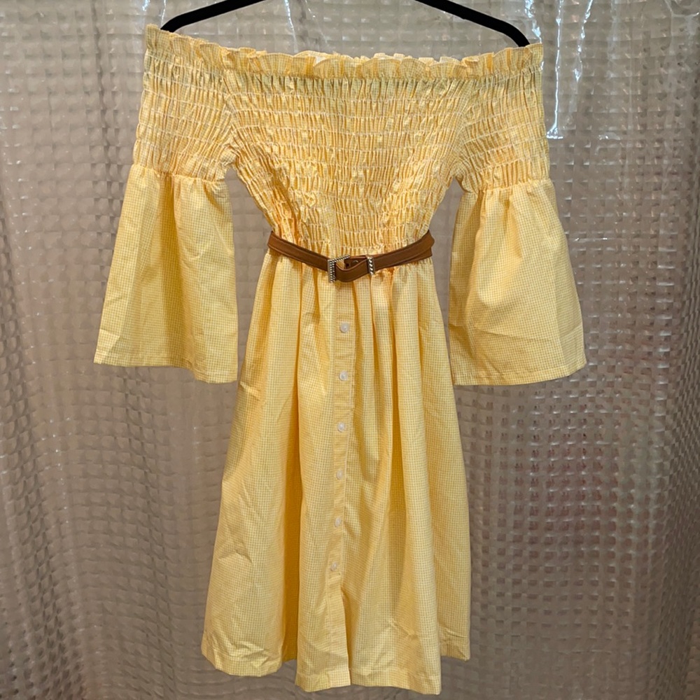 🍄Yellow Cottage-core dress🌿